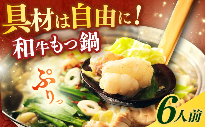 【博多久田】和牛もつ鍋セット 6人前《築上町》【久田精肉店】もつ鍋 博多 もつなべ [ABCL173]