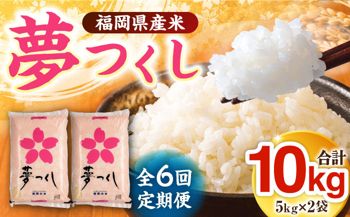 【全6回定期便】福岡県産米 夢つくし 5kg×2袋《築上町》【有限会社ファインリョーコク】米 精米 白米 [ABCO013]