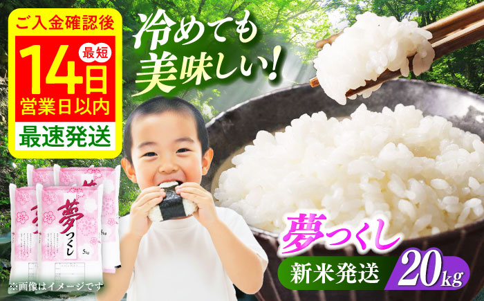 【令和7年度産 新米！】福岡県産米 夢つくし 20kg(5kgx4袋)  精米《築上町》【有限会社ファインリョーコク】 [ABCO027]