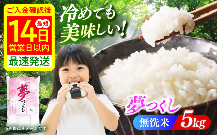 【令和7年度産】無洗米 夢つくし 5kg 精米 有限会社ファインリョーコク/築上町 [ABCO033]