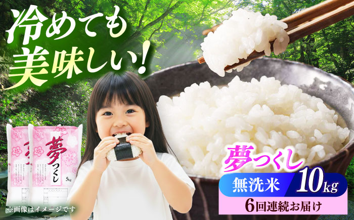 【全6回定期便】【令和7年度産】無洗米 夢つくし 10kg 精米 有限会社ファインリョーコク/築上町 [ABCO038]