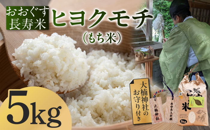 おおぐす長寿米「ヒヨクモチ（もち米）」　5kg [ABDP005]
