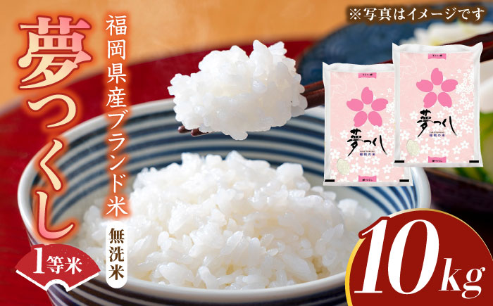 [先行予約]福岡県産ブランド米「夢つくし」無洗米 10kg (5kg×2袋)[2024年9月中旬以降順次発送][築上町][株式会社ゼロプラス] [ABDD010] お米 白ご飯 夢つくし ブランド米 おにぎり