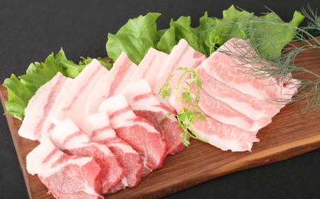 肥前さくらポーク 焼肉食べ比べセット 小分け3種 計1kg / 豚肉 / 佐賀県 / 株式会社そよかぜ館 [41AAAL004]