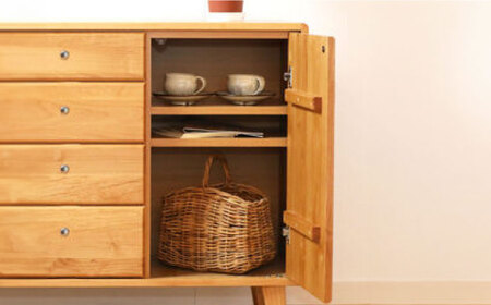 【開梱・設置付】【色が選べる】kumukumu80リビングボード（クリア色/WN色） / 家具 / 佐賀県 / 株式会社門田木工 [41AAAZ004]