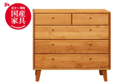 【開梱・設置付】【色が選べる】kumukumu100-4段チェスト（クリア色/WN色 ） / 家具 / 佐賀県 / 株式会社門田木工 [41AAAZ007]