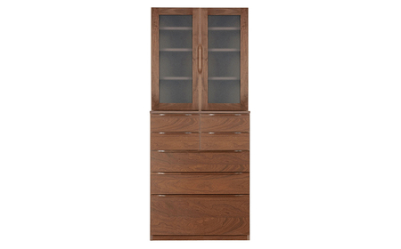 【開梱・設置付】Rumor（ルモール）80カップボード（ノーマル）ウォールマット/ 家具 / 佐賀県 / レグナテック株式会社 [41AACK025]