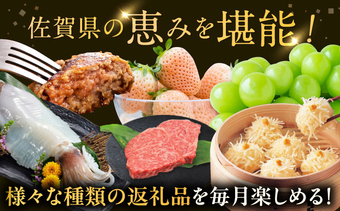 【2026年発送分 先行予約】【全6回定期便】佐賀県の生産者を応援！佐賀づくし定期便 / 佐賀牛 いかしゅうまい シャインマスカット 米 いちご ハンバーグ いか / 佐賀県ふるさと納税 [41AAZZ018]