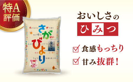 【全6回定期便】令和7年産 さがびより 無洗米 白米 計60kg（5kg×2袋×6回）/ お米 / 佐賀県 / 株式会社森光商店 [41ACBW034]