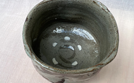 【唐津焼】絵唐津松文筒茶碗 / 佐賀県 / 太兵衛窯 [41ADBR021]