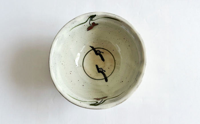 【唐津焼】唐津釉裏紅飯碗 / 佐賀県 / 太兵衛窯 [41ADBR048]