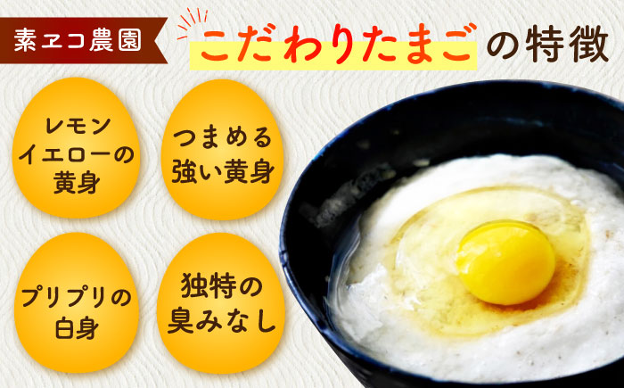 ばあちゃんの昔たまご 55個+5個（品質補償付き） / 卵 / 佐賀県 / 素ヱコ農園 [41AEAA003]