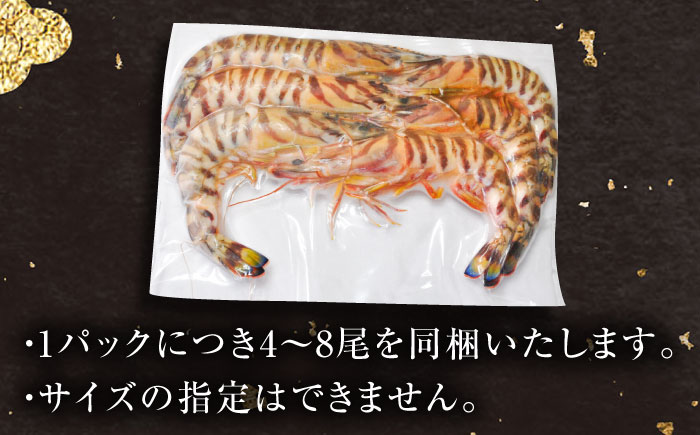 【訳あり】伊万里産 冷凍車海老（加熱用） 計1.25kg（250g×5パック） / えび / 佐賀県 / 株式会社拓水 伊万里クルマエビセンター [41AEAJ012]