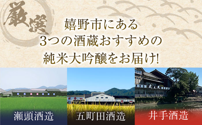 嬉野市3蔵 純米大吟醸酒 飲み比べセット（東長・東一・虎之児）720ml×3本 / 日本酒 / 佐賀県 / 有限会社嬉野酒店 [41AIAA011]