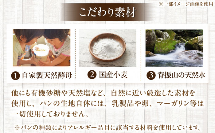 【全3回定期便】自家製天然酵母パンの詰め合わせセット 計約3kg（約1kg×3回） / 佐賀県 / パンと器のコネル [41AJAB007]