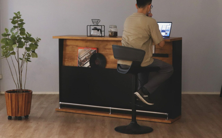 【開梱・設置付】NEITS-ネイツ- 170バーカウンター / 家具 / 佐賀県 / 株式会社東馬 [41AJCE026]