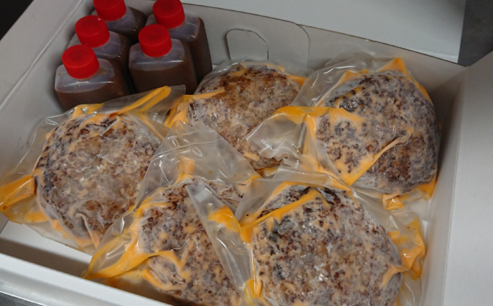 佐賀牛ハンバーグ 5個（和風ソース付） / 簡単調理 加工肉 / 佐賀県 / 一般社団法人龍乃 [41ANAC088]