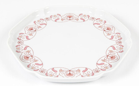 【有田焼】【其泉】ゆいからくさ 19cm プレート 紅赤 ペア / 食器 / 佐賀県 / 株式会社賞美堂本店 [41APAQ016]