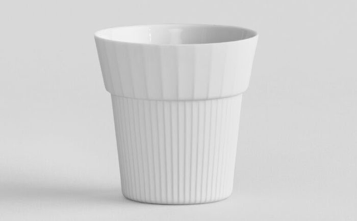 【ロマ佐賀】【有田焼】UTSUA Cup Medium Gloss white カップ2点  / 食器 / 佐賀県 / 株式会社まるぶん [41APCD069]