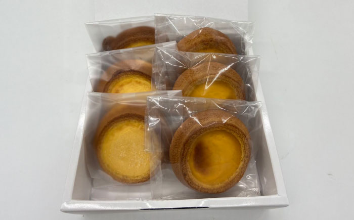 チーズとプリンのタルトセット （チーズタルト3個、プリンタルト3個） / スイーツ / 佐賀県 / BAUM KUCHEN雅 [41ATAA006]