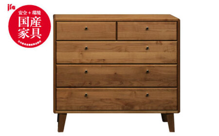 【開梱・設置付】【色が選べる】kumukumu100-4段チェスト（クリア色/WN色 ） / 家具 / 佐賀県 / 株式会社門田木工 [41AAAZ007]