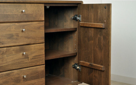 【開梱・設置付】【色が選べる】kumukumu120リビングボード（クリア色/WN色） / 家具 / 佐賀県 / 株式会社門田木工 [41AAAZ008]