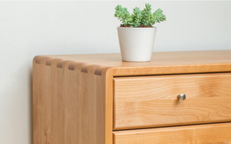 【開梱・設置付】【色が選べる】kumukumu120-3段リビングチェスト（クリア色/WN色） / 家具 / 佐賀県 / 株式会社門田木工 [41AAAZ009]