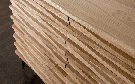 【開梱・設置付】Ripple（リップル）120TVスタンド（台輪タイプ）オーク/ 家具 / 佐賀県 / レグナテック株式会社 [41AACK007]