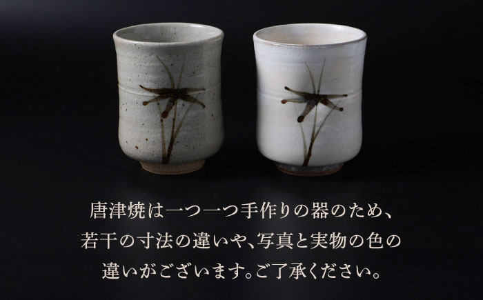 【唐津焼】絵唐津・絵粉引 組湯呑み / 佐賀県 / 大杉皿屋窯 [41ABAC017]