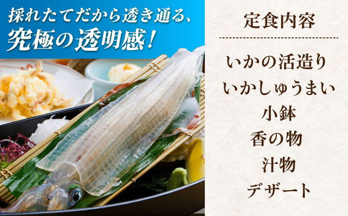 いか活造り定食お食事券（1名様分） / イカ / 佐賀県 / 河太郎呼子店 [41ABAE002]