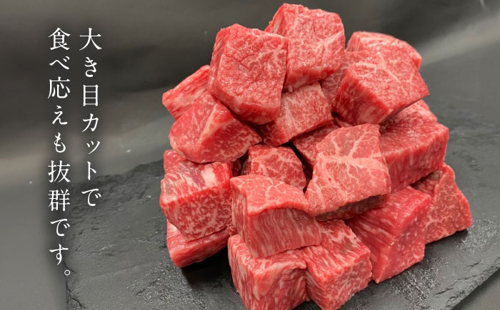 佐賀牛 サイコロステーキ 500g（250g×2P） / 牛肉 / 佐賀県 / 織田精肉店 [41ADAB001]