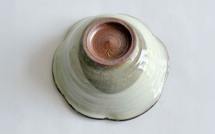 【唐津焼】唐津釉裏紅蘭文碗 / 佐賀県 / 太兵衛窯 [41ADBR047]