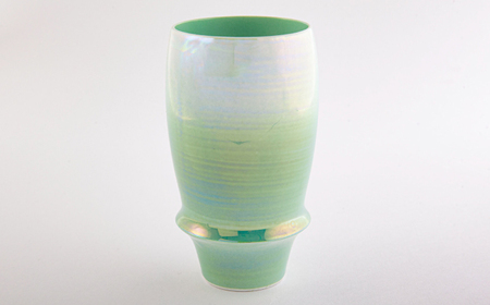 【有田焼】【其泉】ビアグラス オーロラ グリーン / コップ / 佐賀県 / 株式会社賞美堂本店 [41APAQ009]