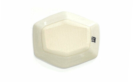 【有田焼】チェック六角小皿2点セット 喜鶴製陶所 24to3 / 食器 / 佐賀県 / 株式会社西富陶磁器 [41APCJ004]