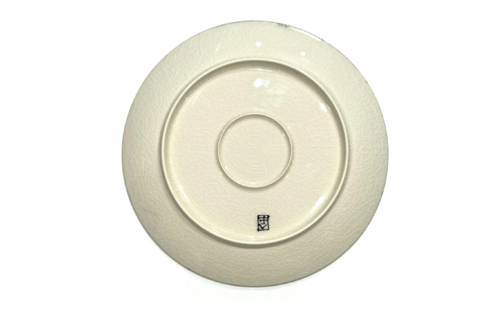 【有田焼】チェックブラック21cmプレート2点セット 喜鶴製陶所 24to3 / 食器 / 佐賀県 / 株式会社西富陶磁器 [41APCJ014]