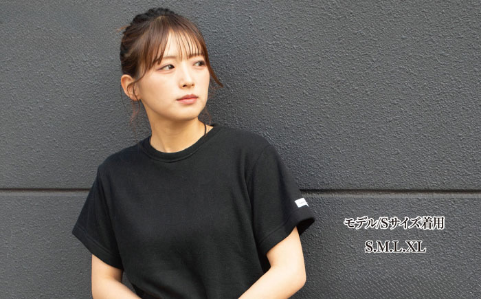 タオル地Tシャツ ブラック（S-XL） / 服 / 佐賀県 / Canis Lupus [41AAAN005]