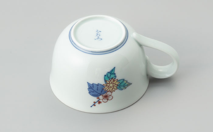 【有田焼】重要無形文化財 草花文碗 (柘榴絵と葵絵)  / 佐賀県 / 今右衛門焼佐賀店有銘堂 [41AAAY021]