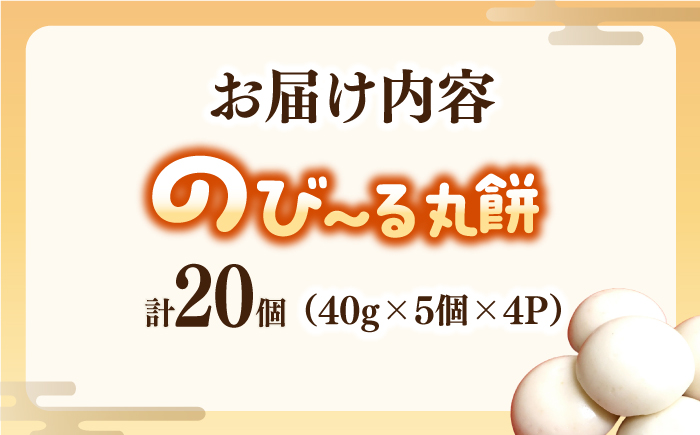 【数量限定】伸びーる丸餅 4パック 計20個 / もち / 佐賀県 / 旬菜舎さと山 [41AABM002]