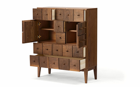 【開梱・設置付】Folder（フォルダ）100キャビネット ウォールナット/ 家具 / 佐賀県 / レグナテック株式会社 [41AACK021]