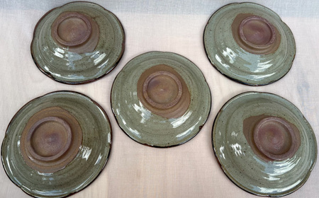 【唐津焼】絵唐津水辺文向付 5客組 / 佐賀県 / 太兵衛窯 [41ADBR015]