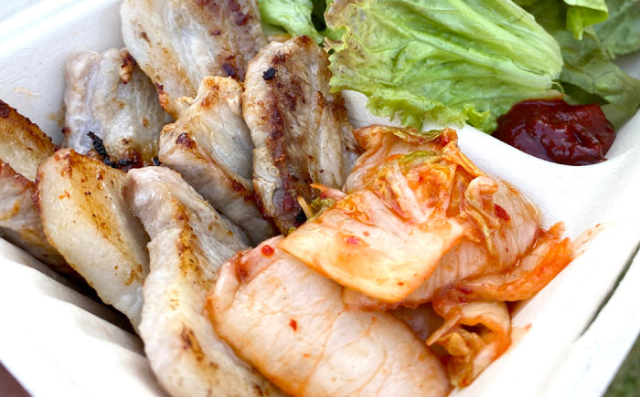 佐賀ギョプサルセット4人前 / 豚肉 焼肉 キムチ / 佐賀県 / 有限会社乃市商店 [41AHDB002]