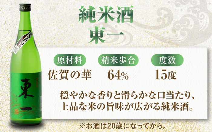 嬉野市3蔵 純米酒 飲み比べセット（東長・東一・虎之児）720ml×2本、900ml×1本 / 日本酒 / 佐賀県 / 有限会社嬉野酒店 [41AIAA014]