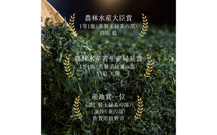 【ロマ佐賀】【ギフト箱・のし】陽々セット 計5袋 / お茶 / 佐賀県 / 白川製茶園 [41AIAB011]