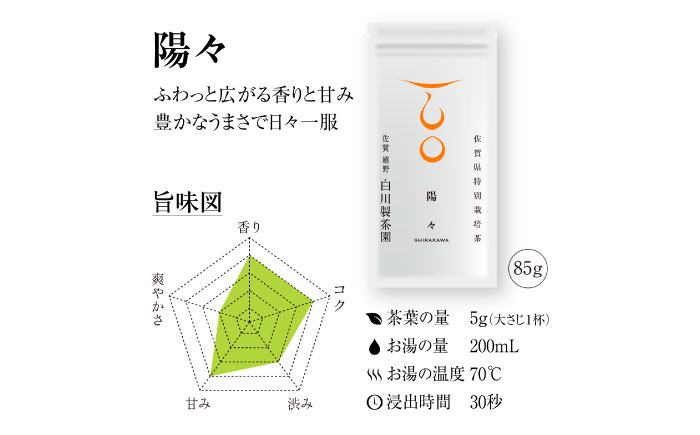 【ロマ佐賀】【ギフト箱・のし】白川稔の技ありセット｢撰（せん）｣ 計3袋 / お茶 / 佐賀県 / 白川製茶園 [41AIAB013]