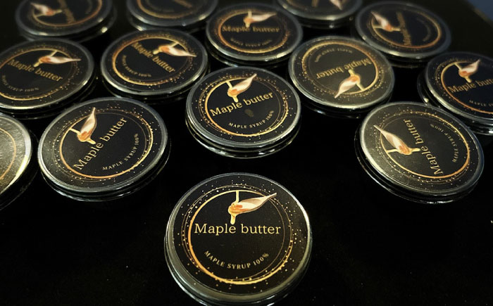 【砂糖・乳製品不使用のグルテンフリースプレッド】Maple butter（メープルバター） 個包装10g×32個 / 佐賀県 / どんどん良くなる [41ANAA015]