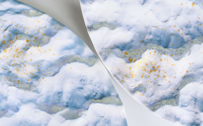 【有田焼】蒼波渡る渚の光彩プレート / 佐賀県 / 株式会社深海三龍堂 [41APAD038]