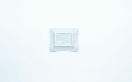 【ロマ佐賀】【有田焼】赤線 長角銘々皿 5点セット / 小皿 / 佐賀県 / 株式会社まるぶん [41APCD008]