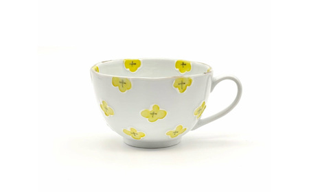 hanaプレート・マグ2点セット 徳七窯 24to3 / 伊万里焼 / 佐賀県 / 株式会社西富陶磁器 [41APCJ007]