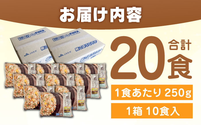 鶏ごぼうピラフ 250g×10食入×2箱 / 冷凍食品 / 佐賀県 / さが風土館季楽 [41AABE035]