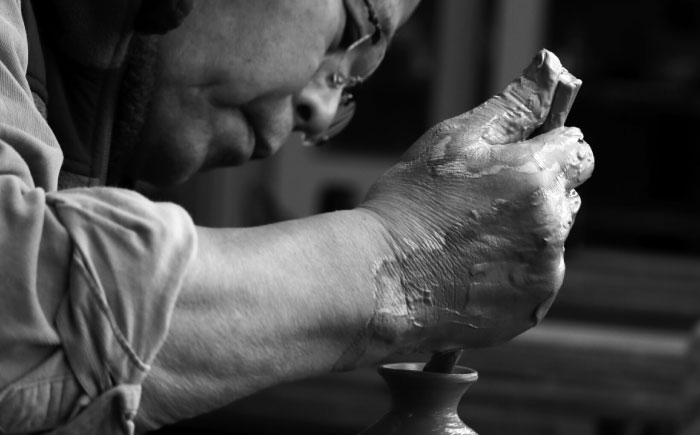 【唐津焼】絵唐津茶碗 / 食器 / 佐賀県 / 大杉皿屋窯 [41ABAC009]